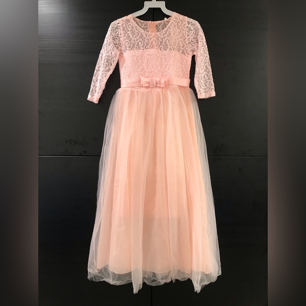 Big Girls First Holy Communion Church Easter Party Wedding Flower Girl Dress